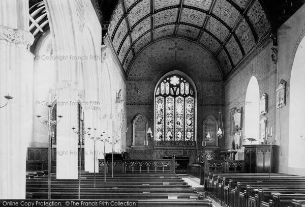 Photo of Bishopsteignton, Church Interior 1890