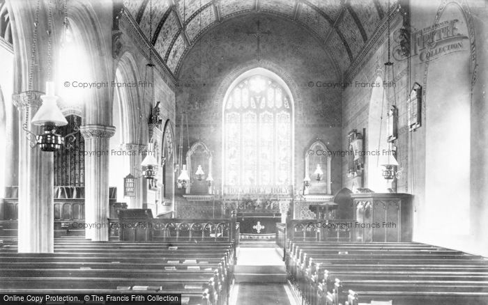 Photo of Bishopsteignton, Church Interior 1895
