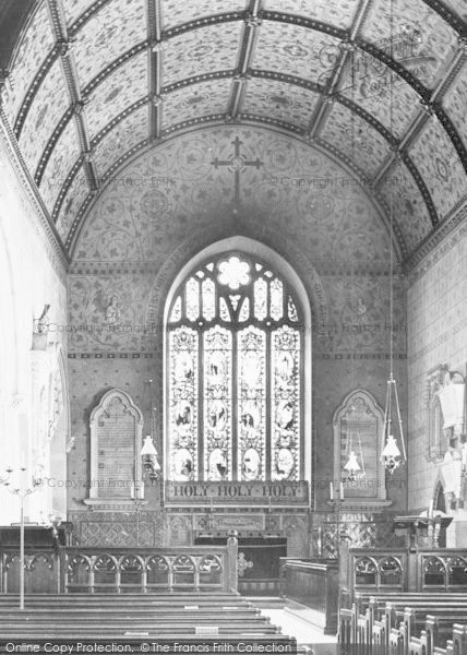 Photo of Bishopsteignton, Church,  Painted Interior 1890
