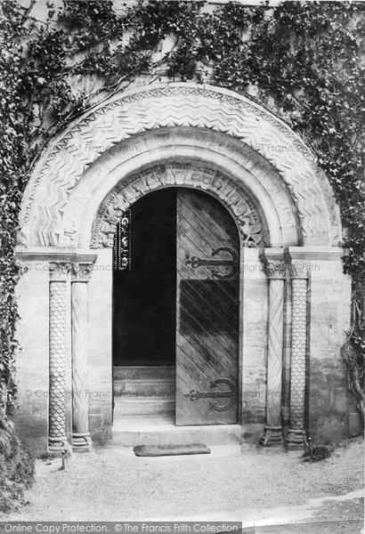 Photo of Bishopsteignton, Church, West Door 1890