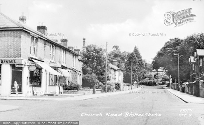 Photo of Bishopstoke, Church Road c.1955