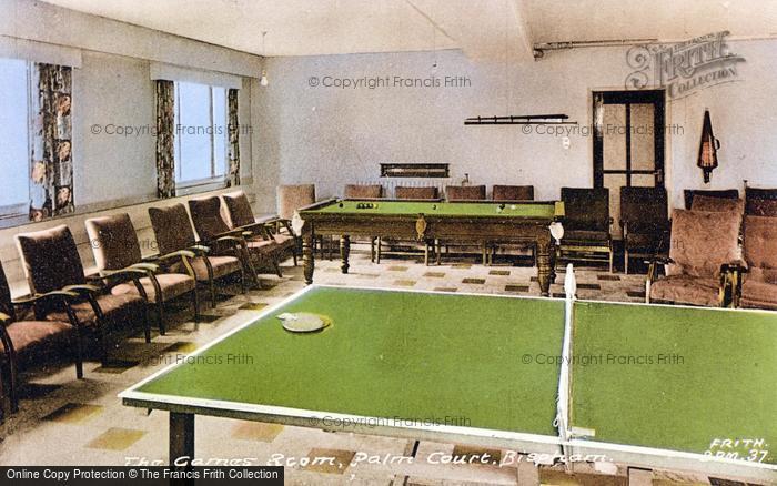 Photo of Bispham, Palm Court, The Games Room c.1960