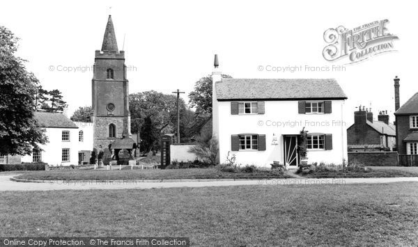 Photo of Bitteswell, White Cottage And St Mary's Church c.1960
