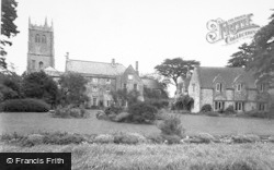 The Church And Grange c.1955, Bitton