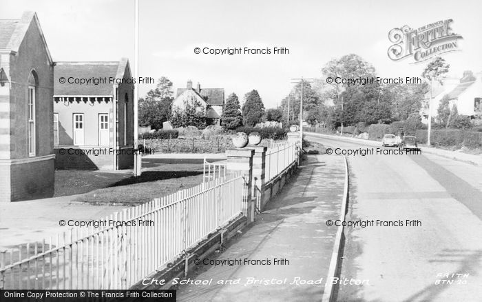 Photo of Bitton, The School And Bristol Road c.1960