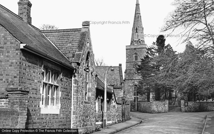 Photo of Blaby, All Saints Church And Schools c.1955