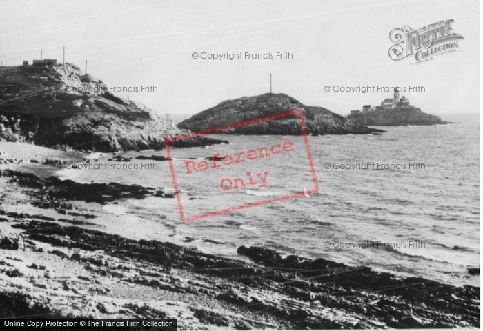 Photo of Black Pill, Bracelet Bay And Lighthouse c.1955