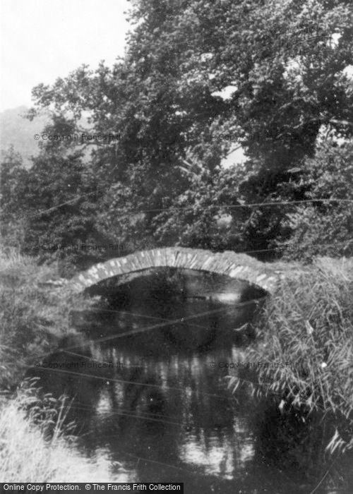Photo of Black Pill, The Roman Bridge And River c.1955