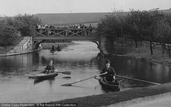 Photo of Blackburn, Boating, Queen's Park Lake 1899