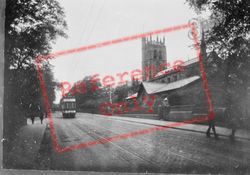 St Silas' Church And Preston Road 1923, Blackburn