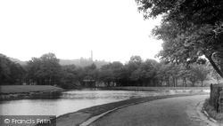 The Lake, Queens Park c.1955, Blackburn