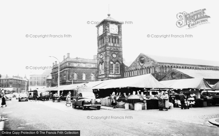 Photo of Blackburn, The Market c.1960