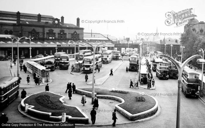 Photo of Blackburn, The Station c.1955