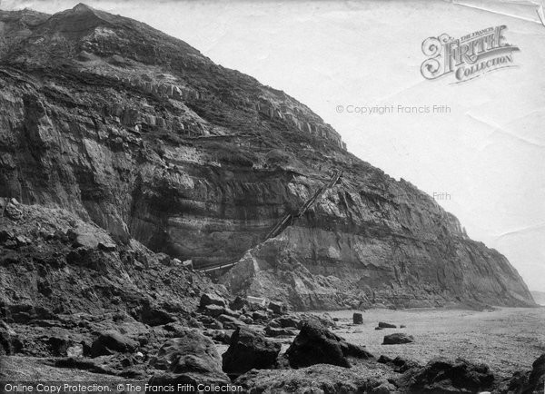 Photo of Blackgang Chine, From The Beach c.1883
