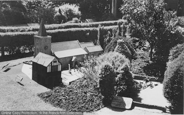 Photo of Blackgang Chine, Model Village, Brading Church c.1955