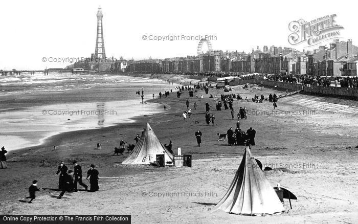 Photo of Blackpool, Beach Tents 1896