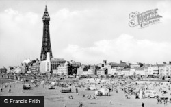Central Beach And Promenade c.1939, Blackpool