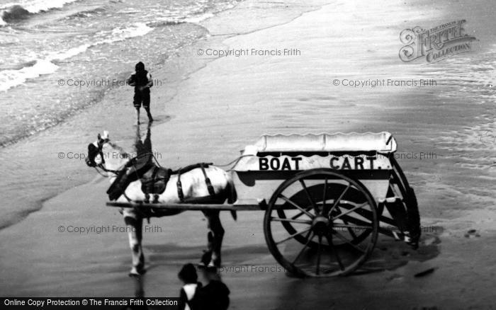 Photo of Blackpool, Central Beach Boat Cart 1890