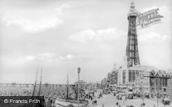 Central Promenade And Tower c.1939, Blackpool