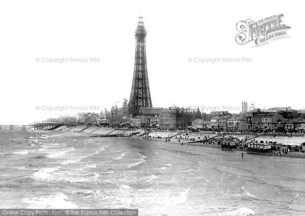 Photo of Blackpool, From Central Pier 1895