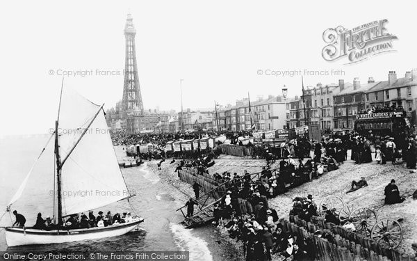 Blackpool, From Central Pier 1896