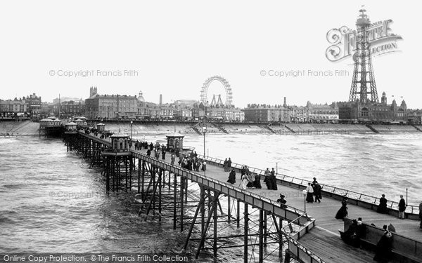 Photo of Blackpool, From North Pier 1896