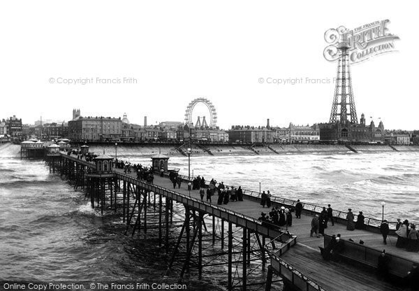 Photo of Blackpool, From North Pier 1896