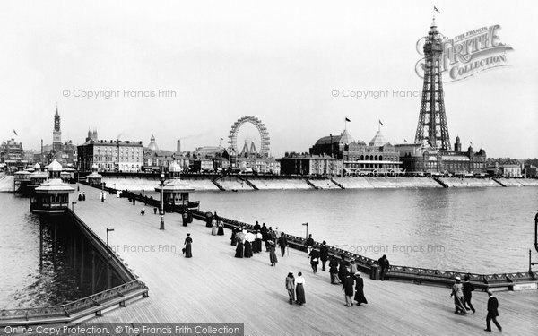 Photo of Blackpool, From North Pier 1899