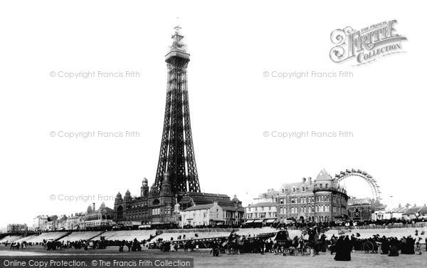 Photo of Blackpool, From Sands 1896