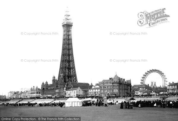 Photo of Blackpool, From The Sands 1896