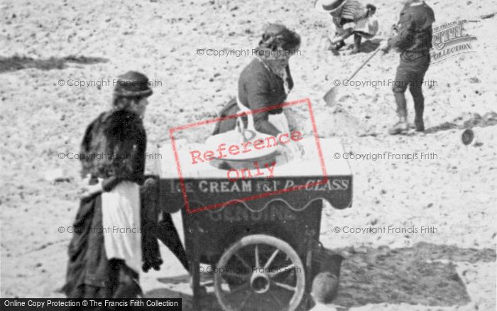 Photo of Blackpool, Ice Cream Sellers On Central Beach 1890