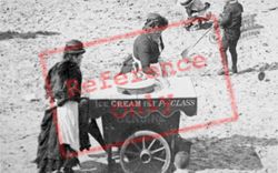 Ice Cream Sellers On Central Beach 1890, Blackpool