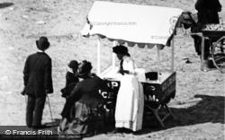 Ice Cream Stall On Central Beach 1890, Blackpool