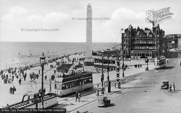Photo of Blackpool, Princess Parade And Cenotaph c.1939