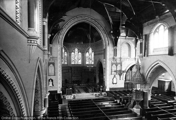 Photo of Blackpool, St John's Church Interior 1890