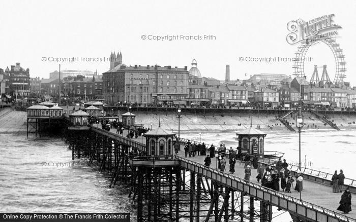 Photo of Blackpool, The Big Wheel From North Pier 1896