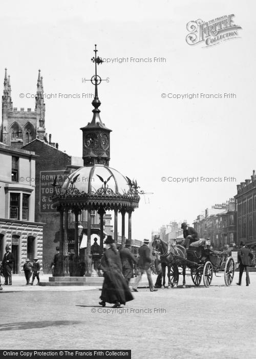 Photo of Blackpool, The Fountain, Talbot Square 1890