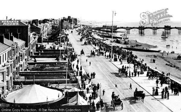 Photo of Blackpool, The Promenade 1890