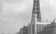 Blackpool, the Tower and Central Promenade c1955