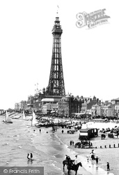 The Tower From Central Pier 1899, Blackpool