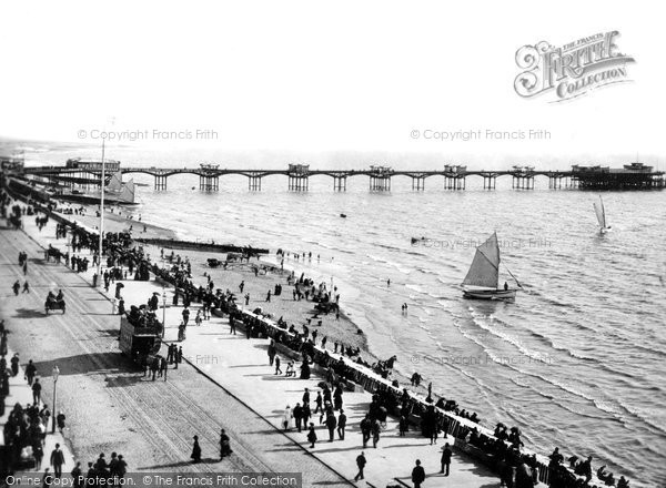 Photo of Blackpool, View From Palatine Hotel 1890