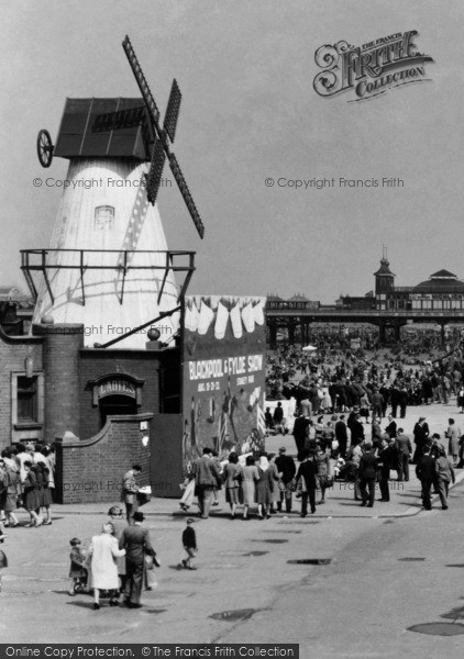 Photo of Blackpool, Windmill On The Promenade 1947