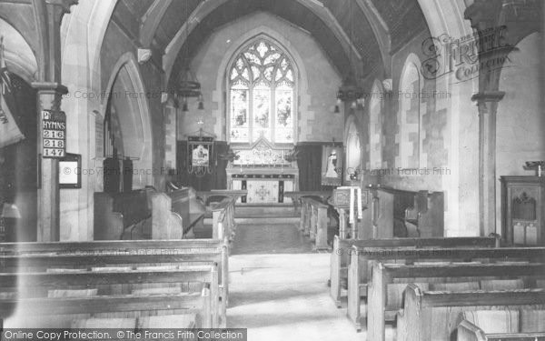 Photo of Bladon, St Martin's Church Interior c.1960