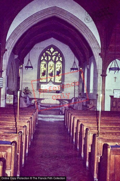 Photo of Bladon, St Martin's Church Interior c.1980