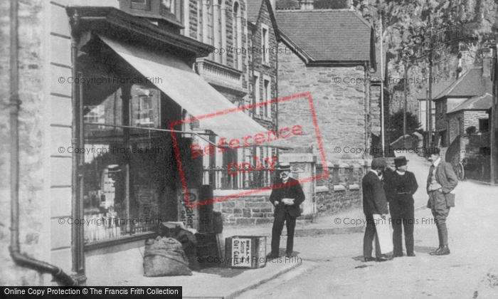 Photo of Blaenau Ffestiniog, Gentlemen In The Square c.1930