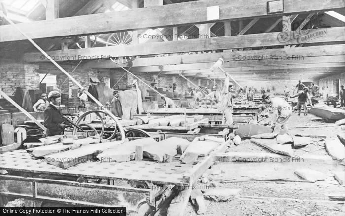 Photo of Blaenau Ffestiniog, Slate Dressing Mill, Llechwedd Slate Quarry c.1894