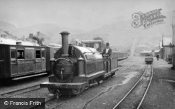 'welsh Pony', Ffestiniog Railway Engine, Duffws Station c.1885, Blaenau Ffestiniog