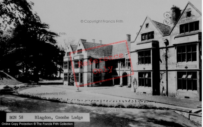 Photo of Blagdon, Coombe Lodge c.1960