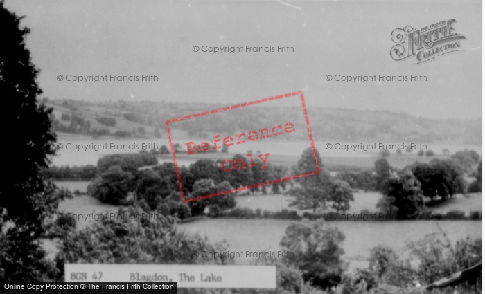 Photo of Blagdon, The Lake c.1955