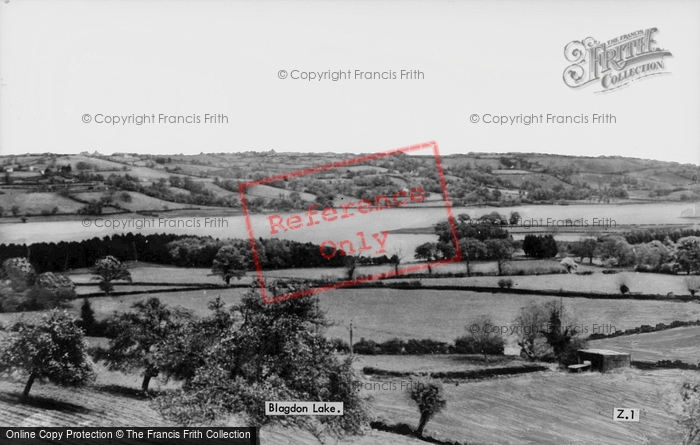 Photo of Blagdon, The Lake c.1960